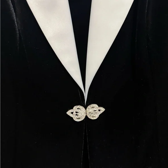 NWOT Alex Evenings Black and White Blazer Size Large **Never Worn** - Picture 3 of 12